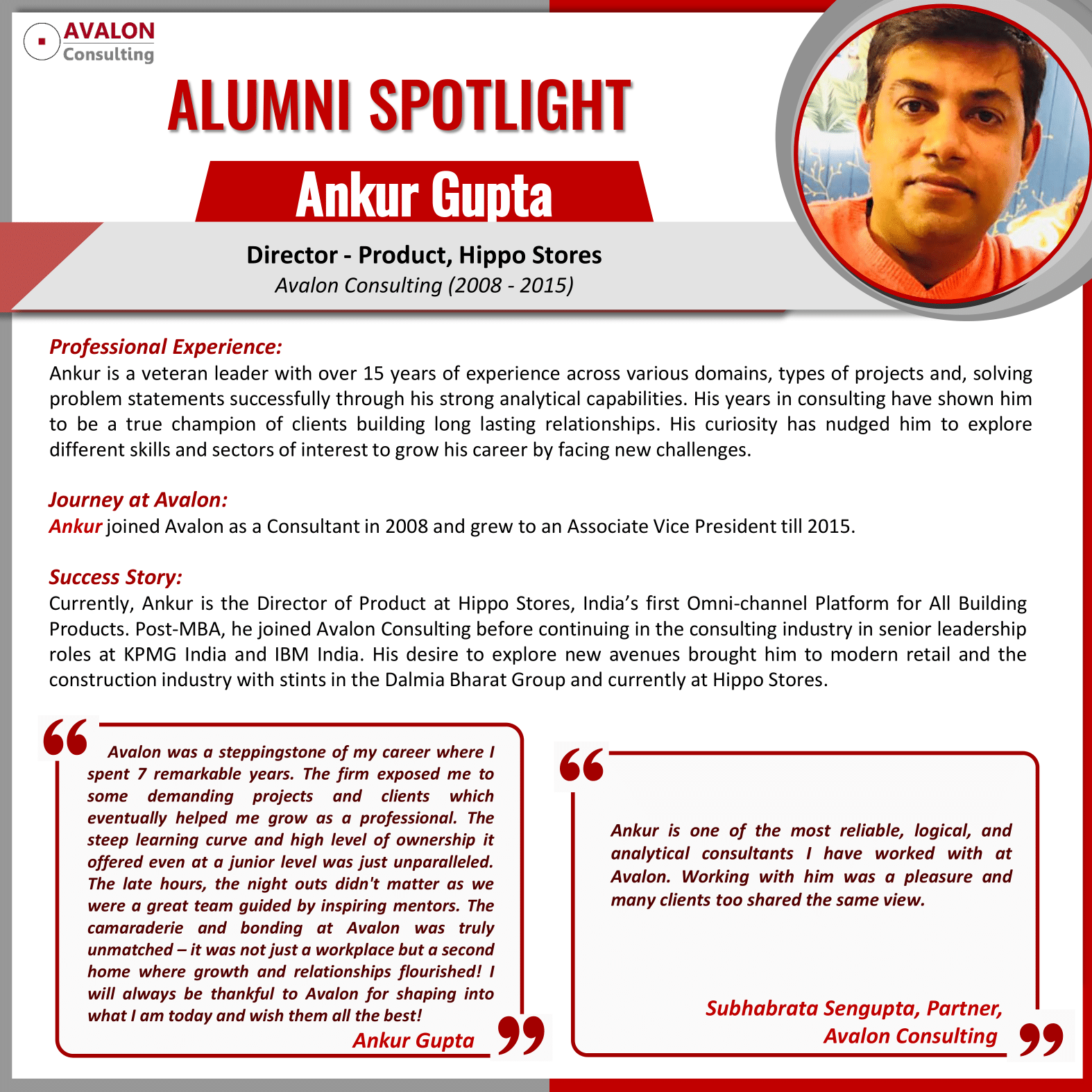 Ankur Gupta Alumni Spotlight