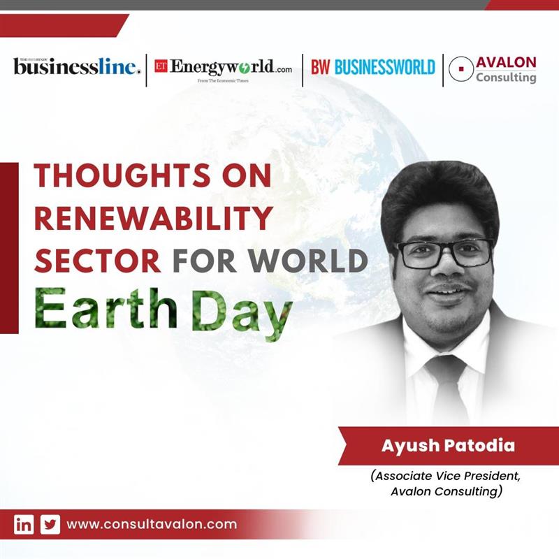 Thoughts on Renewability Sector for World Earth Day
