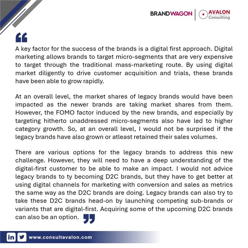 Comments on D2C Skincare Brand's Revenue Growth