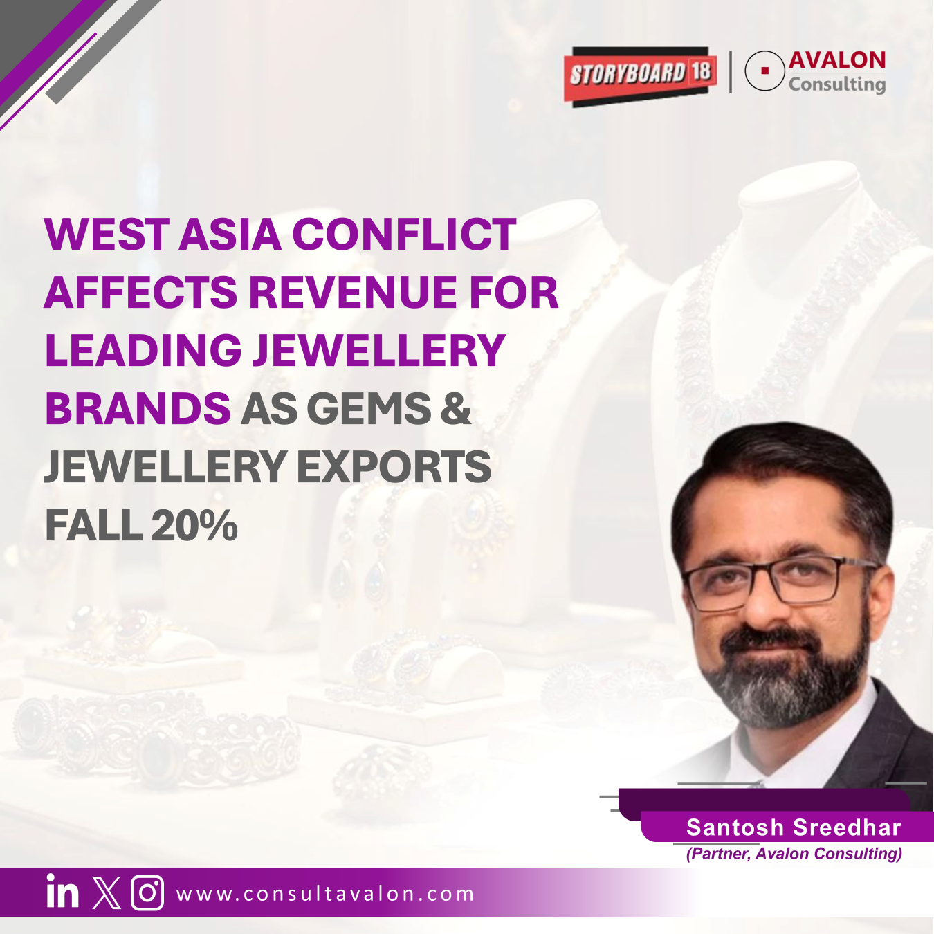 West Asia conflict affects revenue for leading jewellery brands as gems & jewellery exports fall 20%