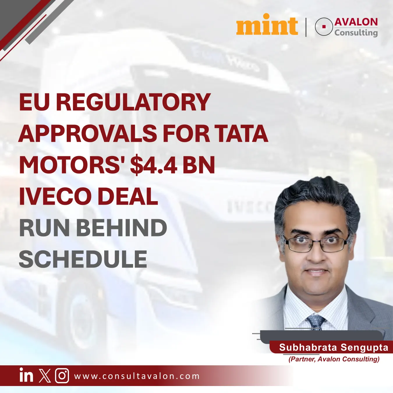 EU regulatory approvals for Tata Motors' $4.4 bn Iveco deal run behind schedule