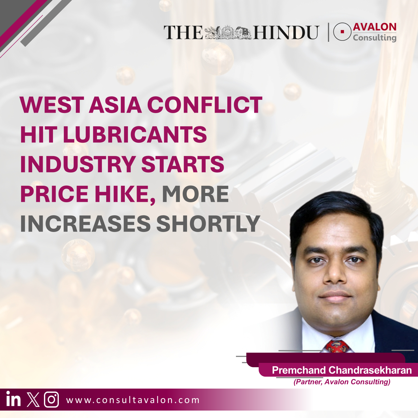 West Asia conflict hit lubricants industry starts price hike, more increases shortly