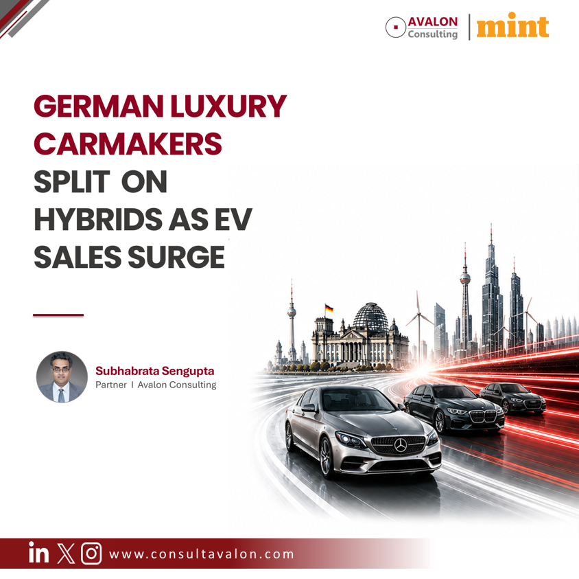 German luxury carmakers split on hybrids as EV sales surg